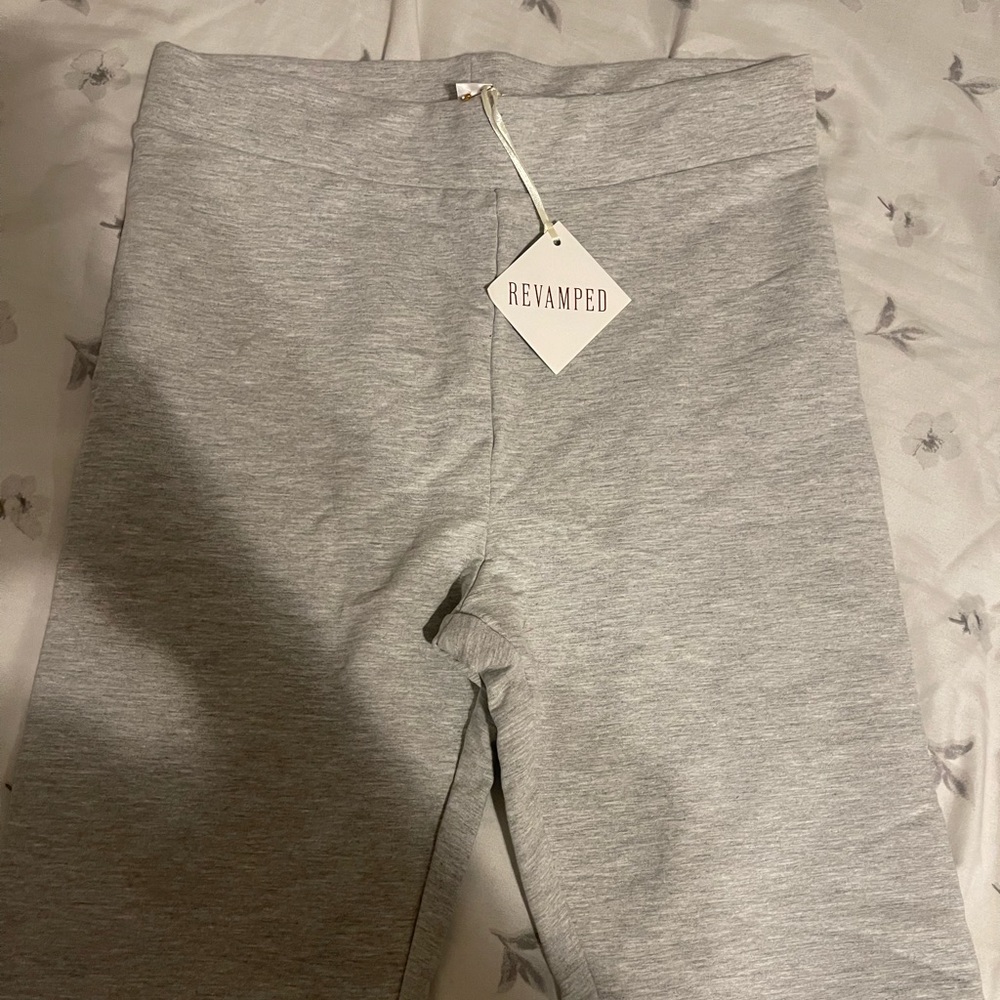 These are mid waisted great thick comfortable material biker shorts!